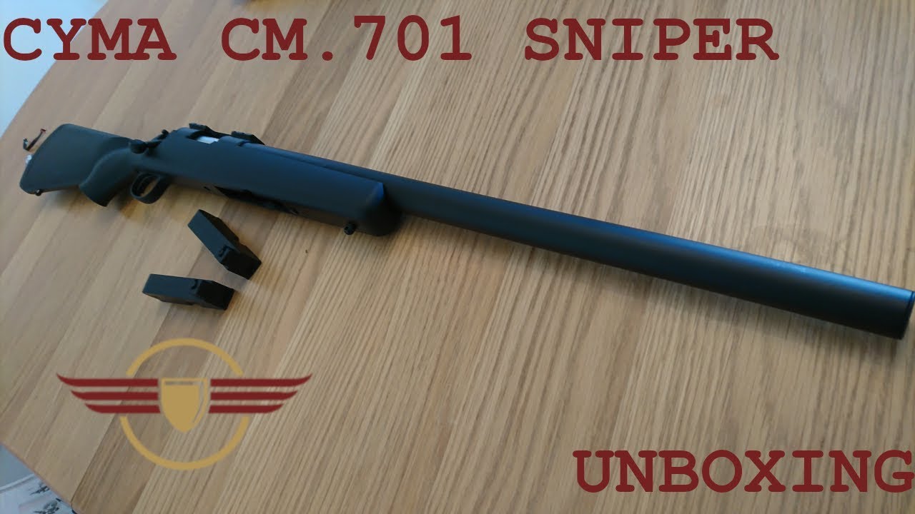 [UNBOXING] CYMA CM.701 Sniper Rifle Awesome budget sniper starter VSR