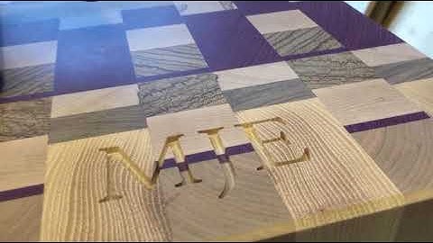 Using Shaper Origin for engraving an end grain cutting board