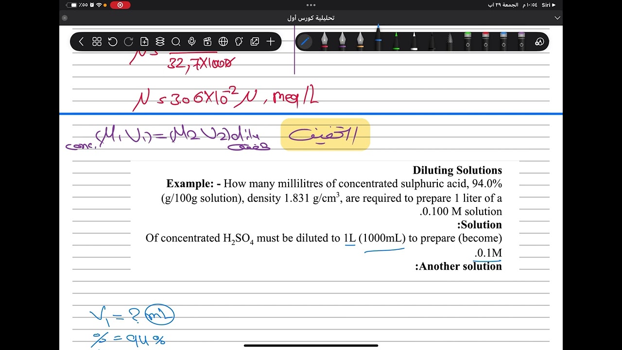 تحليليه المحاضره السابعه/ موضوع التخفيف 