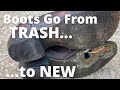 Boot Restoration | Total Transformation From Trash to Brand New