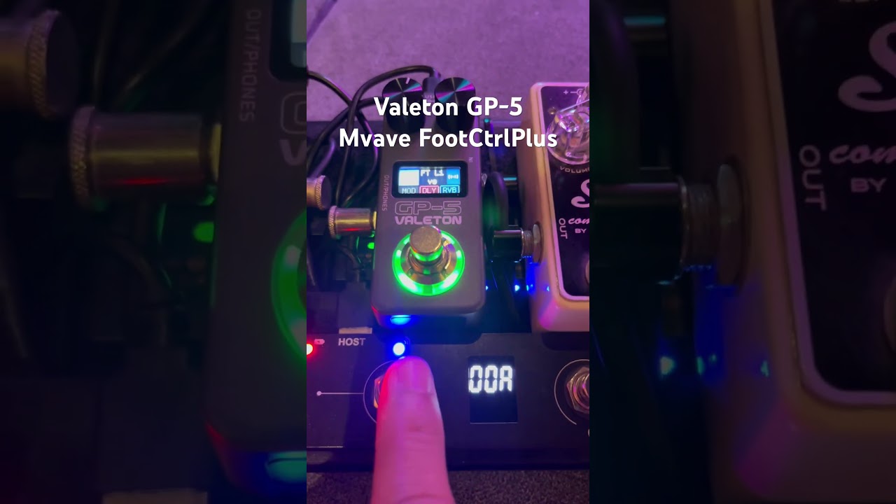 Valeton GP5 Stompbox mode! Midi via Mvave Chocolate Plus #valeton