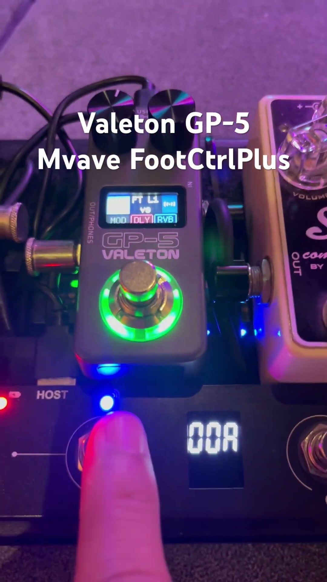 Valeton GP5 Stompbox mode! Midi via Mvave Chocolate Plus #valeton