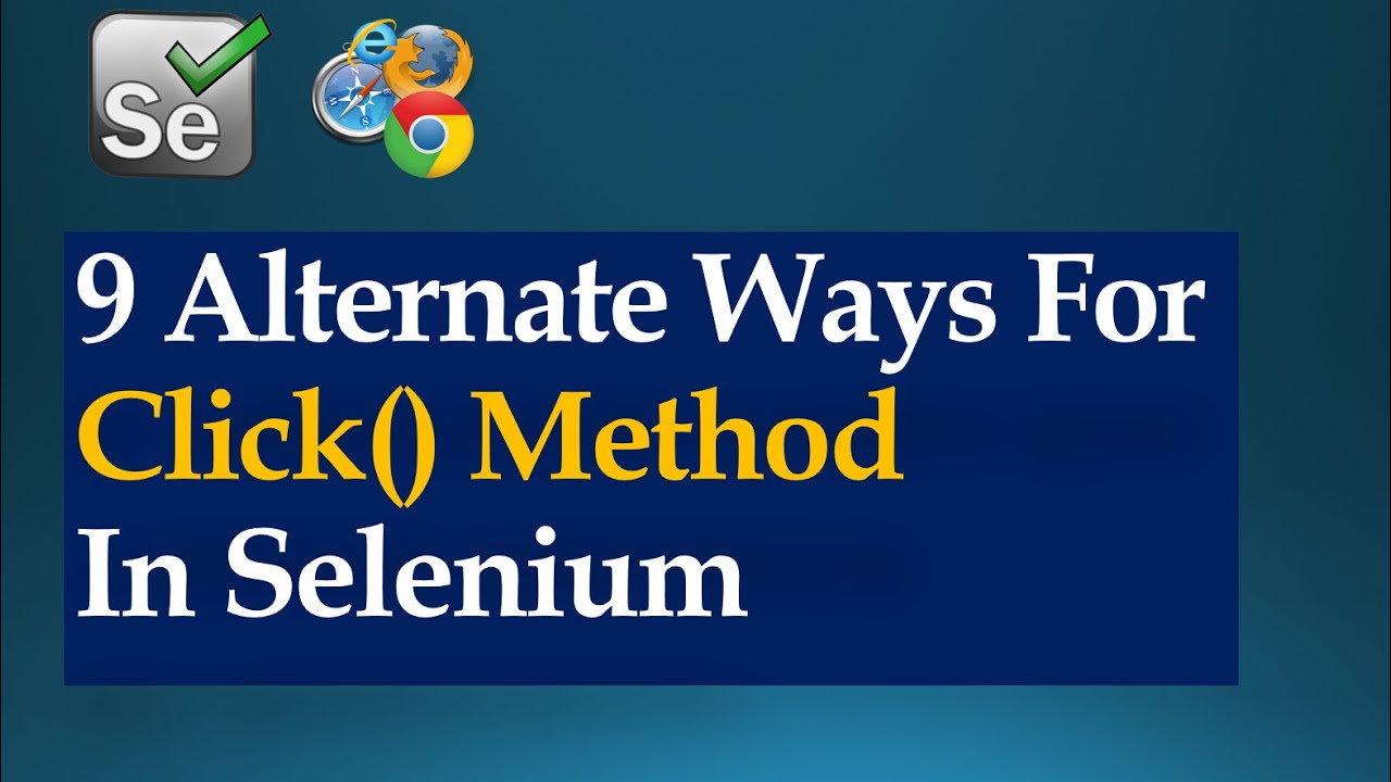 Test Automation With Selenium Click Button Method(Examples)