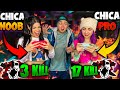 CHICA PRO VS CHICA NOOB EN FREE FIRE!! (Ex novia vs Vecina)