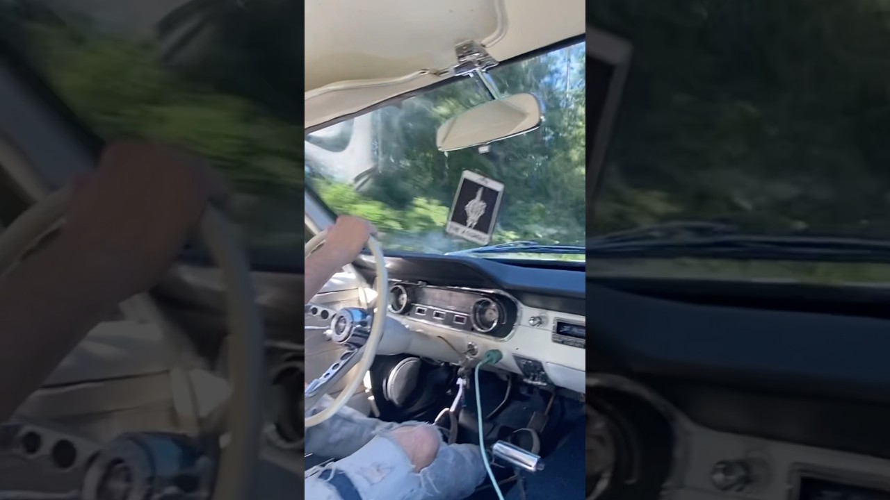 Cruising in 65 mustang
