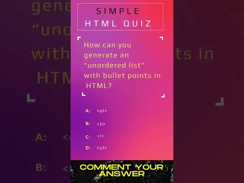 HTML MCQs Challenge?