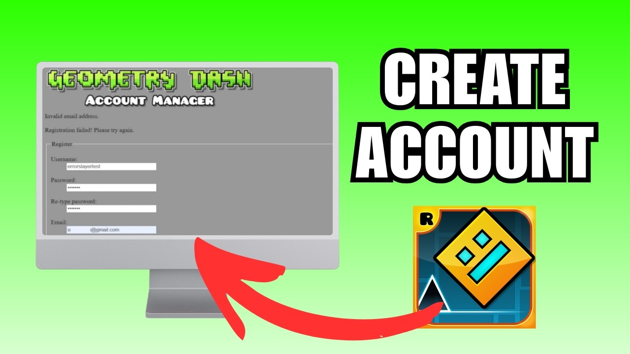 Geometry Dash Sign In How to Create a Geometry Dash Account on PC/Laptop - YouTube