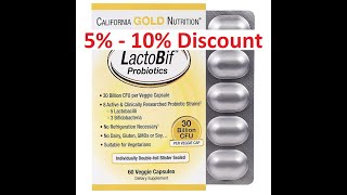 Gold nutrition, lactobif probiotics, 30 ...