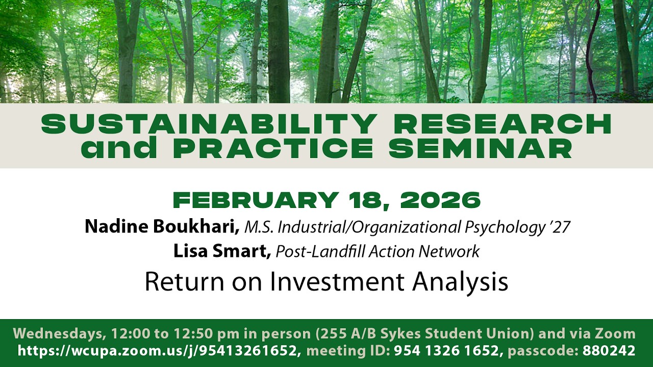 SRPS Spring '26 2/18: Reusable To-Go Container Return on Investment Analysis