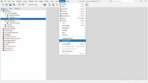 How to reset default Windows layout settings in Netbeans