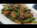 Asparagus with beef recipe #dinnerrecipe #asparagus #easyrecipe