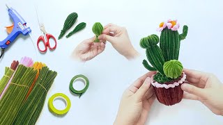 How to make Cactus with pipe cleaner