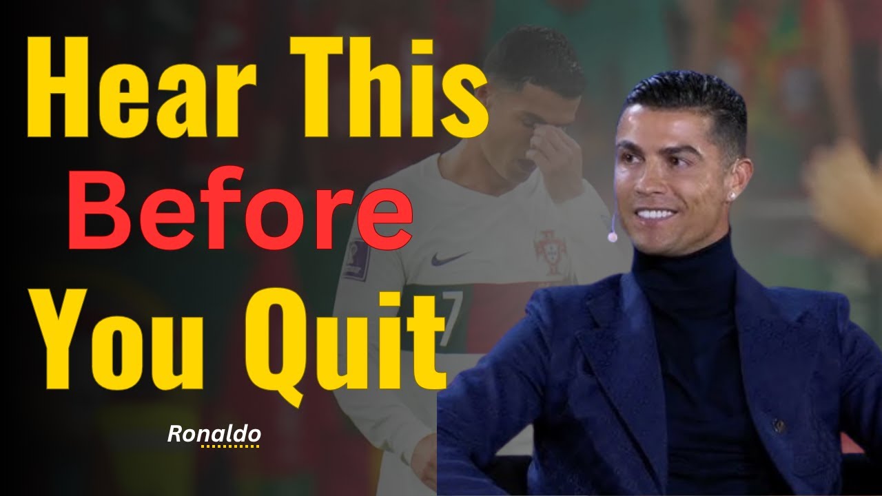 Cristiano Ronaldo: The Truth About Hard Work| Motivation Speech