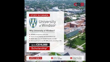 🇨🇦 Win Up to C$16,000 in Scholarships | Study at the University of Windsor!