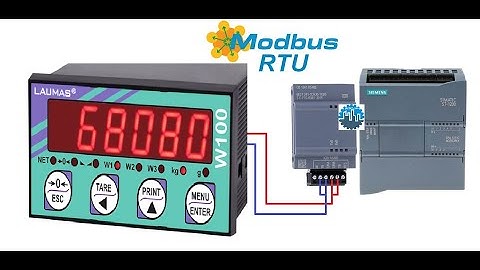 Modbus RTU PLC S7 1200/1500 With Laumas W100 Weight [Đọc chính xác trọng lượng đầu cân Laumas W100]