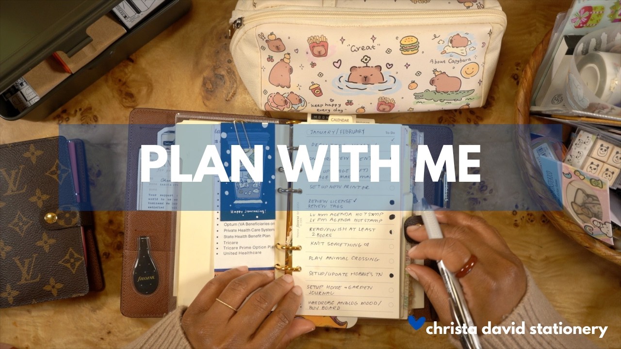 Slow Monday Planning in My Louis Vuitton Ring Agenda