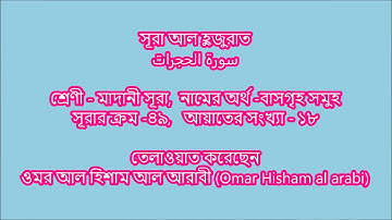 শিষ্ঠাচার শিখতে চাইলে এই সূরাটি শুনুন | Surah Al-Hujurat - سورة الحجرات by Omar Hisham Al Arabi