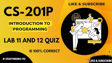 #CS201p cs201p lab quiz 11,12 solution 2023 cs201p lab quiz 11 2023|cs201p lab quiz12 2023 #labquiz