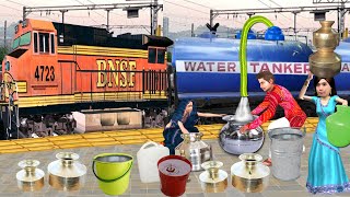 Summer Water Crisis Train Water Tanker Hindi Kahaniya Moral Stories Water Problem New Comedy Video