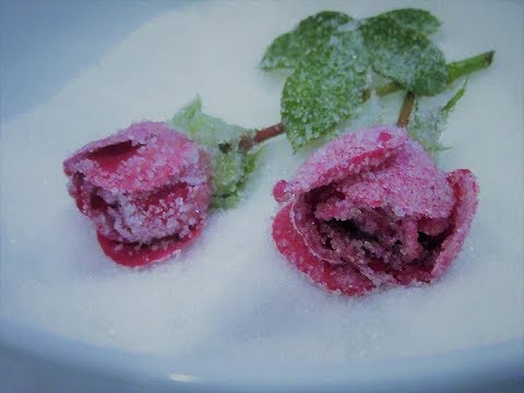 Ledene ušećerene ruže/Ice sugar roses