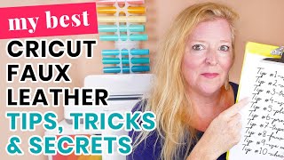 Best Tips, Tricks & Secrets to Cutting Faux Leather with a Cricut