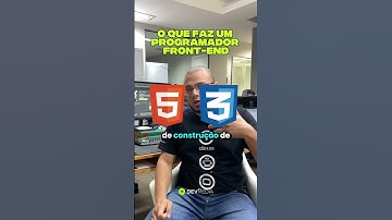 Você já sabe o que faz um programador Front-end?  #devmedia #frontend #html #css #javascript #tech