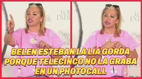 ❤️BELEN ESTEBAN ESTALLA CONTRA LAS CAMARAS DE TELECINCO QUE NO QUIEREN GRABARLA
