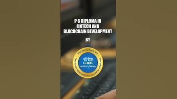PG Diploma in Fintech & Blockchain Development @ C-DAC Patna