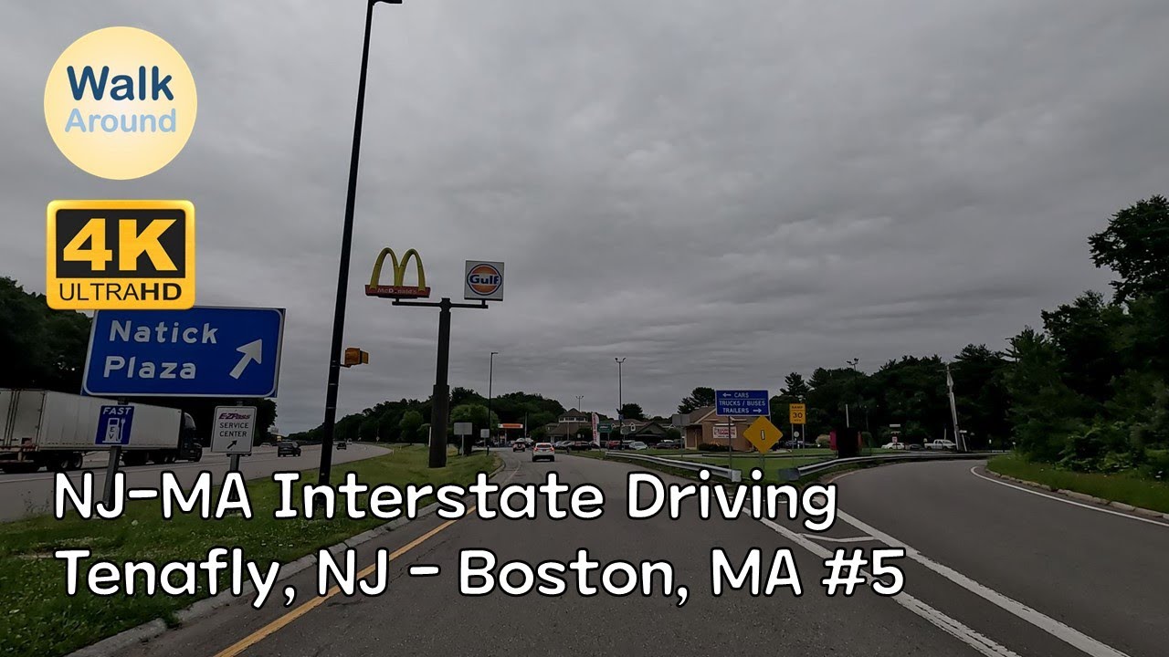 【4K60】 NJ-MA Interstate Driving: Tenafly, NJ - Boston, MA #5 - YouTube