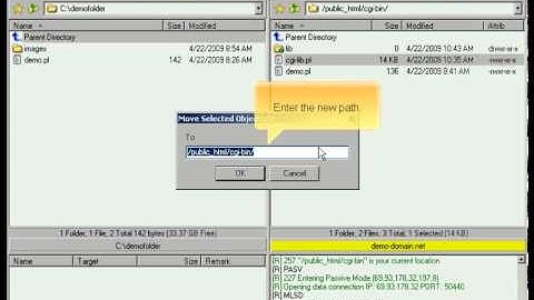 FlashFXP Managing files and directories By Host4Go Tutorials