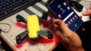 Connect your Controller and Droid phone to your DJI Spark