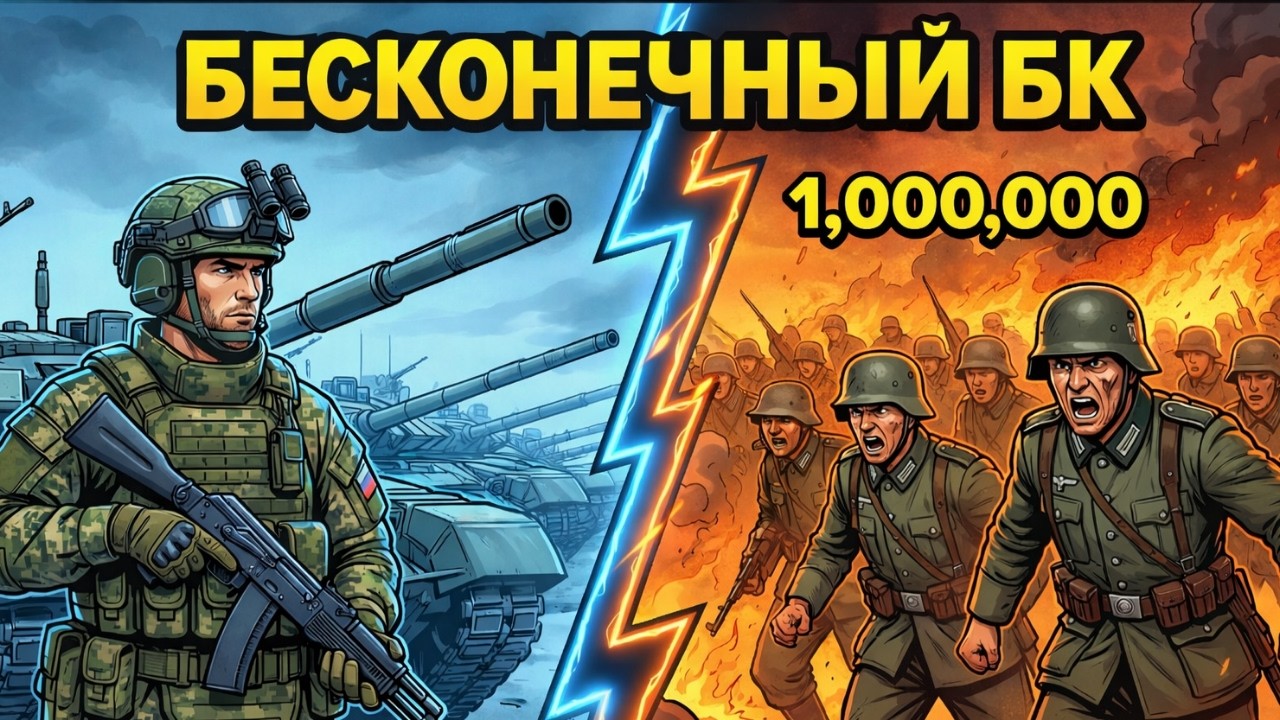 ЧТО ЕСЛИ ВСЯ МОЩЬ ССО ЗАЩИЩАЕТ СТАЛИНГРАД? БЕСКОНЕЧНЫЙ БК 100 Т-90М И ТЕРМИНАТОРЫ ПРОТИВ ВЕРМАХТА