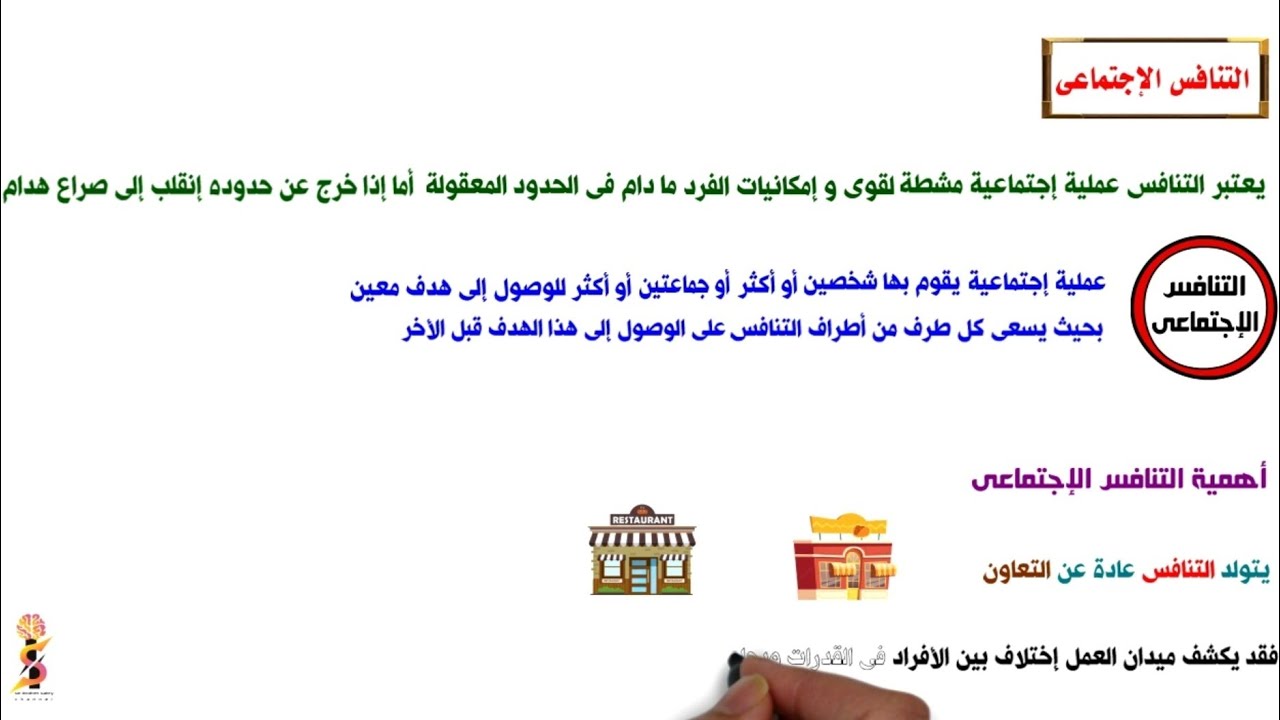 تابع درس العمليات الإجتماعية « تنافس - صراع » علم إجتماع ثالثة ثانوى #الجزء_التانى