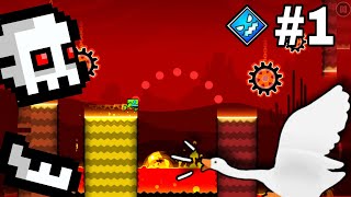 Me intento pasar el primer nivel de geometry dash sub zero | #geometrydash #subzero #gameplay