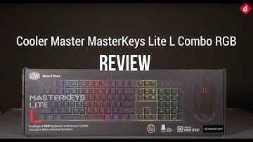 Cooler Master MasterKeys Lite L Combo RGB Review | Digit.in