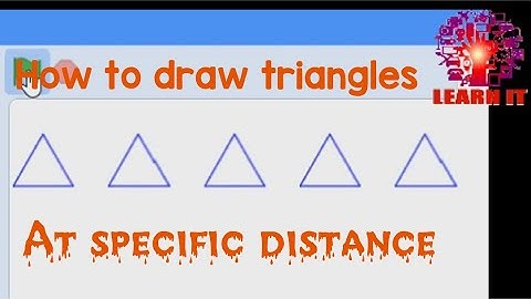How to draw a series of triangles in scratch//scratch tutorials//learnit