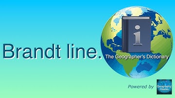 The Brandt line. The Geographer’s Dictionary. Powered by @GeographyHawks