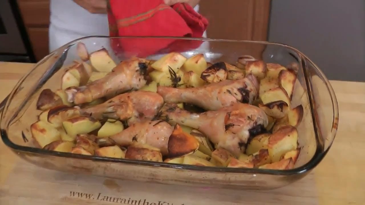 Roasted Chicken and Potato Bake - Recipe by Laura Vitale - Laura in the Kitchen Ep 199