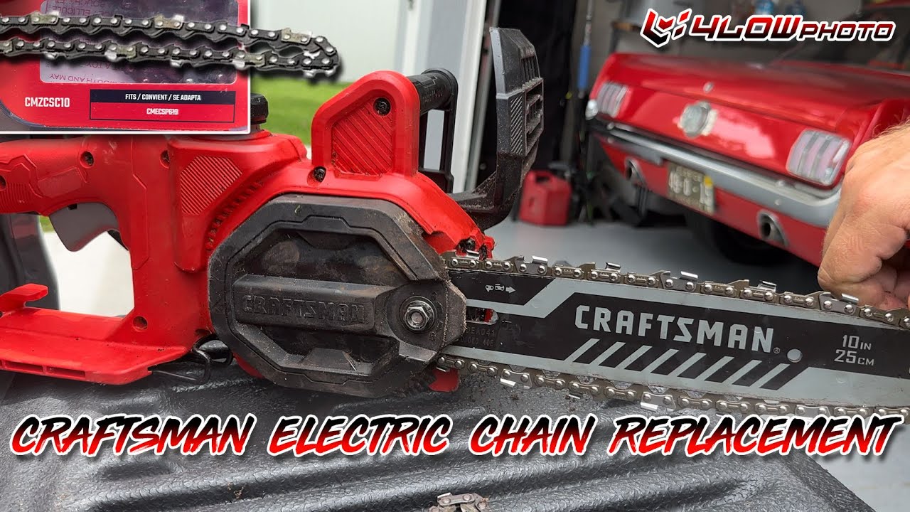 Craftsman (Electric) chainsaw chain replacement | 4lowphoto - YouTube
