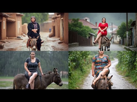 Hot Women Riding Donkey Part 2