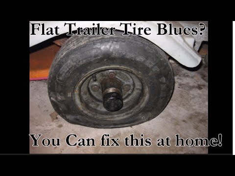 Repair your Flat Trailer Tire at Home! - YouTube