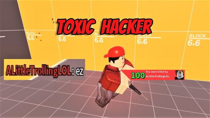 I made a Hacker ANGRY in Arsenal Roblox! 