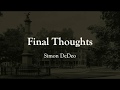 Final Thoughts: Simon DeDeo
