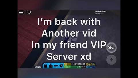 Playing in my friend VIP server FE2