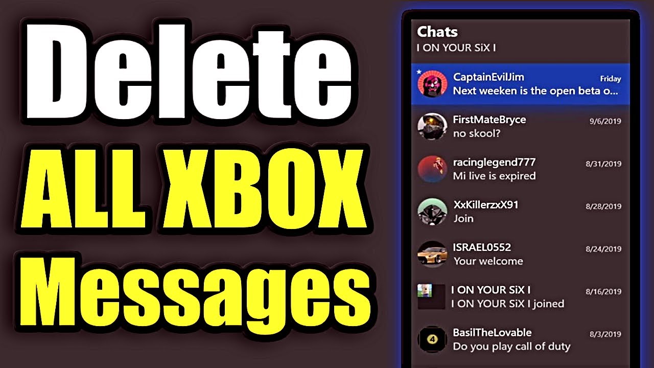 Bewijzen Geloofsbelijdenis programma How to DELETE ALL XBOX ONE MESSAGES FAST! | Delete Xbox Live Message  History (Xbox One Tutorial) - YouTube
