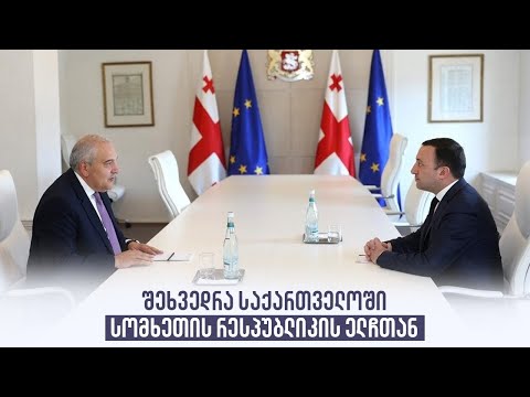 შეხვედრა საქართველოში სომხეთის რესპუბლიკის ელჩთან