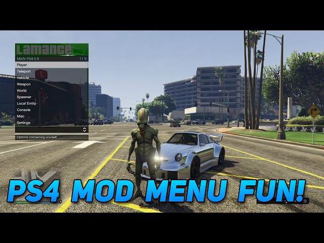 GTA 5 Online: PS4 MOD MENU + DOWNLOAD!! PS4 Mod Menu SHOWCASE (GTA 5 Mods)  