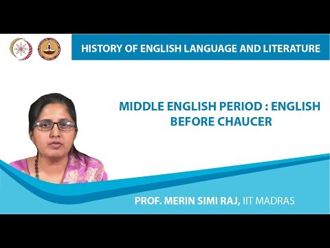 Middle English Period : English Before Chaucer