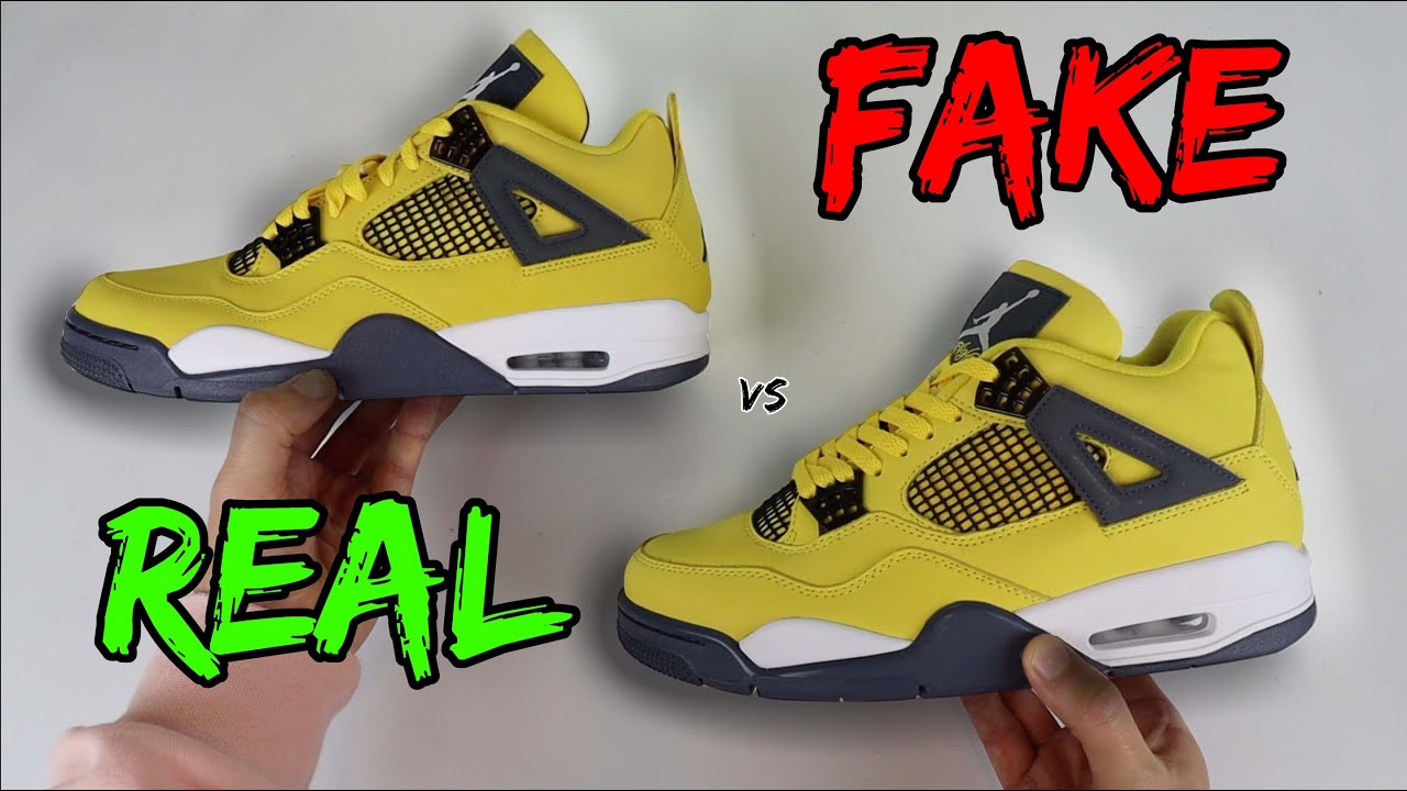 how to tell if my jordan 4 are fake
