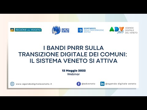 I BANDI PNRR SULLA TRANSIZIONE DIGITALE DEI COMUNI:IL SISTEMA VENETO SI ATTIVA